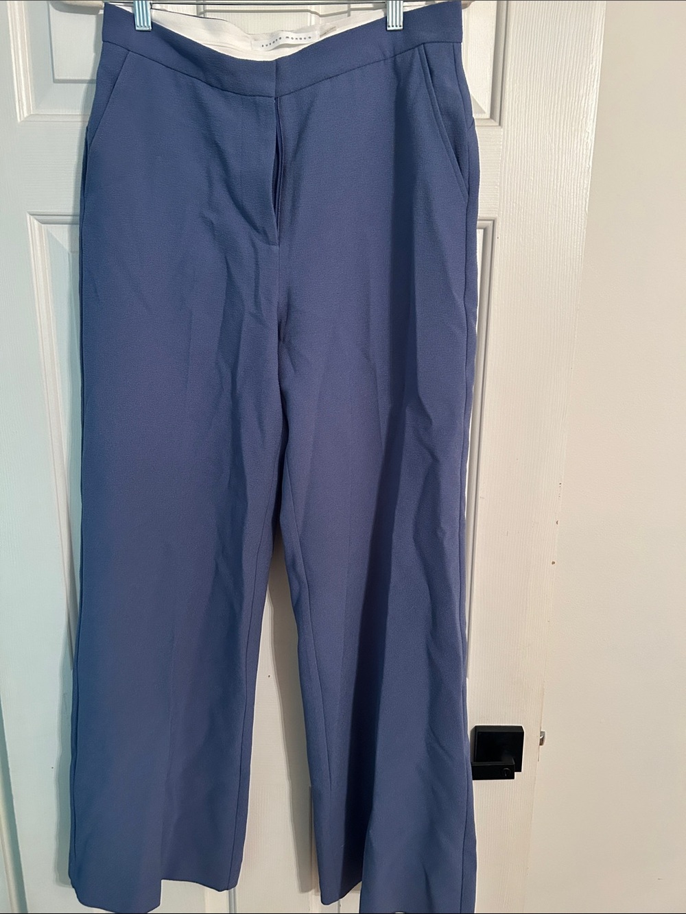 Susana Monaco Wide Leg Pants in Periwinkle Blue